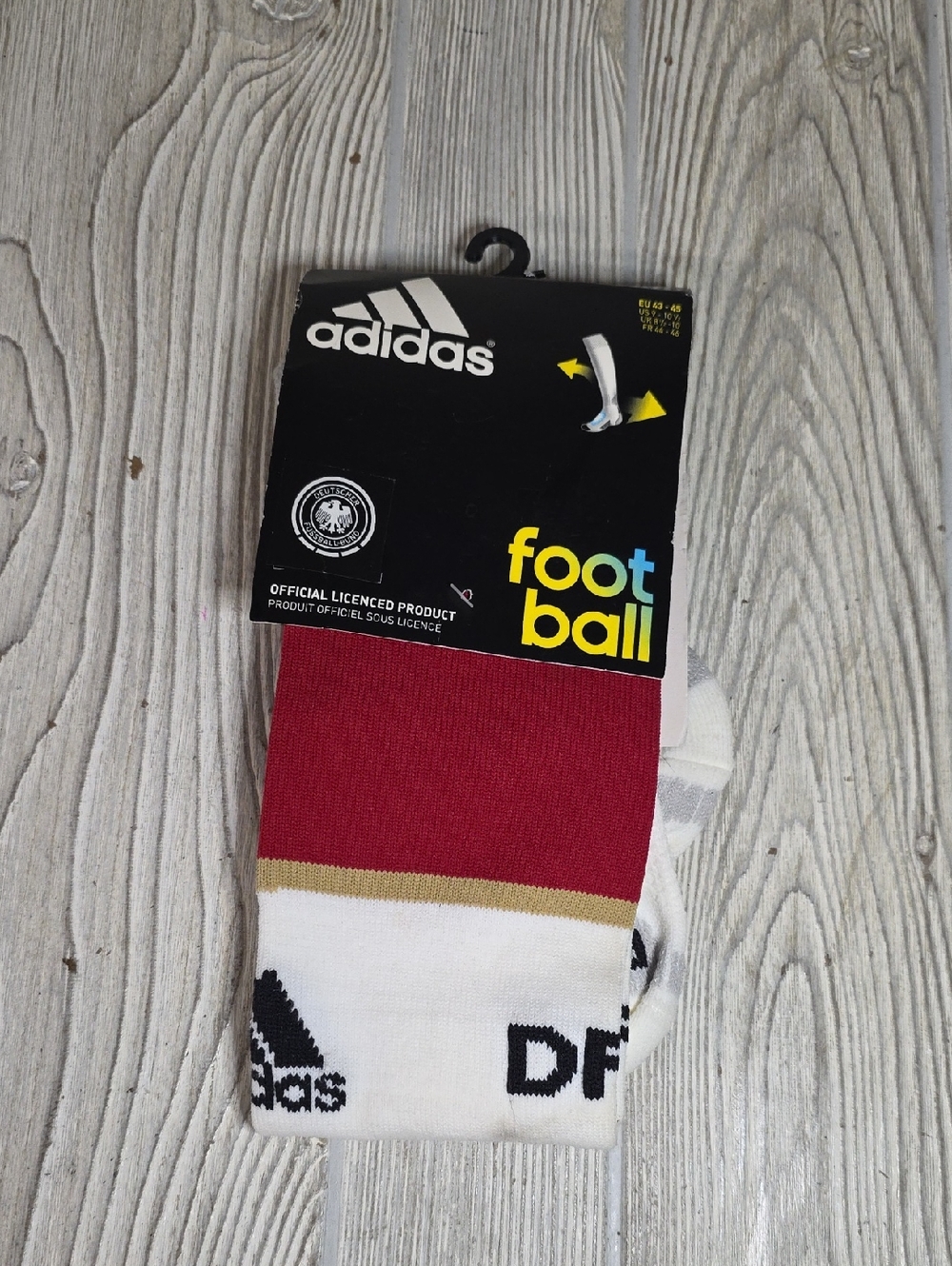 Adidas Germany DFB Home Football Soccer Socks US Size 9-10.5 NEW